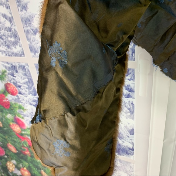 Vintage Gimbal Brothers Brown Fur Caplet Shawl Stole Cape *FLAWED - Picture 4 of 13